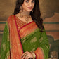 Trendy Saree Pure Dola Silk Green Swarovski Saree