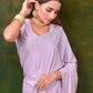 Designer Imported Lavender Swarovski Saree