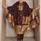 Trendy Suit Tafeta Silk Brown Jacquard Work Salwar Kameez