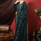 Pant Style Suit Silk Teal Embroidered Salwar Kameez