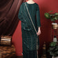 Pant Style Suit Silk Teal Embroidered Salwar Kameez