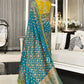 Classic Silk Teal Embroidered Saree