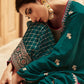 Pakistani Salwar Suit Silk Teal Embroidered Salwar Kameez