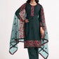 Salwar Suit Georgette Teal Embroidered Salwar Kameez