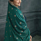 Pakistani Salwar Suit Georgette Silk Teal Embroidered Salwar Kameez