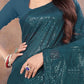 Trendy Saree Georgette Teal Sequins Saree