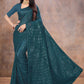 Trendy Saree Georgette Teal Sequins Saree