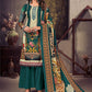 Trendy Suit Pashmina Teal Digital Print Salwar Kameez