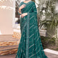 Trendy Saree Georgette Teal Print Saree