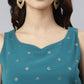 Salwar Suit Georgette Teal Print Salwar Kameez