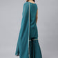 Salwar Suit Georgette Teal Print Salwar Kameez