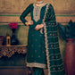 Salwar Suit Pure Silk Teal Cord Work Salwar Kameez
