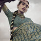 Classic Silk Teal Digital Print Saree