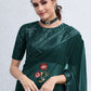 Designer Shimmer Teal Sequins Saree