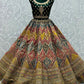Lehenga Choli Silk Green Sequins Lehenga Choli