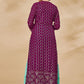 Palazzo Salwar Suit Georgette Wine Sequins Salwar Kameez