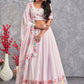 Lehenga Choli Georgette Pink Embroidered Lehenga Choli