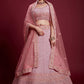 Lehenga Choli Georgette Pink Dori Work Lehenga Choli