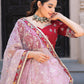 Lehenga Choli Organza Pink Embroidered Lehenga Choli