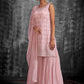 Salwar Suit Georgette Pink Mirror Salwar Kameez