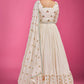 Gown Chinon Silk Off White Mirror Gown