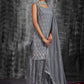 Salwar Suit Georgette Grey Mirror Salwar Kameez