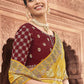 Contemporary Viscose Yellow Jacquard Work Saree