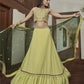 A Line Lehenga Silk Yellow Dori Work Lehenga Choli