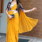 Traditional Saree Georgette Mustard Embroidered Saree