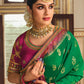 Traditional Saree Fancy Fabric Green Embroidered Saree