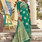 Traditional Saree Banarasi Silk Green Weaving Saree