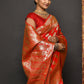 Traditional Saree Kanjivaram Silk Red Weaving Saree