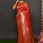 Traditional Saree Kanjivaram Silk Red Weaving Saree