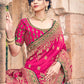 Traditional Saree Silk Pink Embroidered Saree