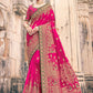 Traditional Saree Silk Pink Embroidered Saree
