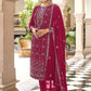 Salwar Suit Georgette Rani Embroidered Salwar Kameez