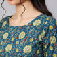 Salwar Suit Cotton Blue Print Salwar Kameez