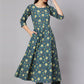 Salwar Suit Cotton Blue Print Salwar Kameez