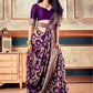 Trendy Saree Silk Purple Weaving Saree