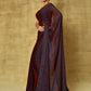 Trendy Saree Fancy Fabric Wine Digital Print Saree