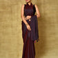 Trendy Saree Fancy Fabric Wine Digital Print Saree