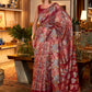 Trendy Saree Handloom Silk Maroon Weaving Saree