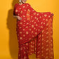 Trendy Saree Chiffon Red Print Saree