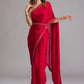 Trendy Saree Georgette Maroon Diamond Saree