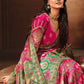 Trendy Saree Silk Pink Weaving Saree