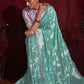 Classic Silk Turquoise Weaving Saree