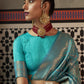 Classic Silk Turquoise Weaving Saree