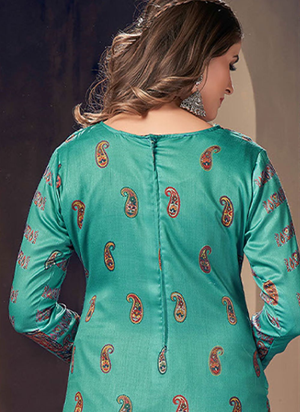 Trendy Suit Cotton Turquoise Digital Print Salwar Kameez