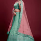 Lehenga Choli Georgette Turquoise Dori Work Lehenga Choli