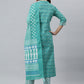 Salwar Suit Cotton Turquoise Print Salwar Kameez
